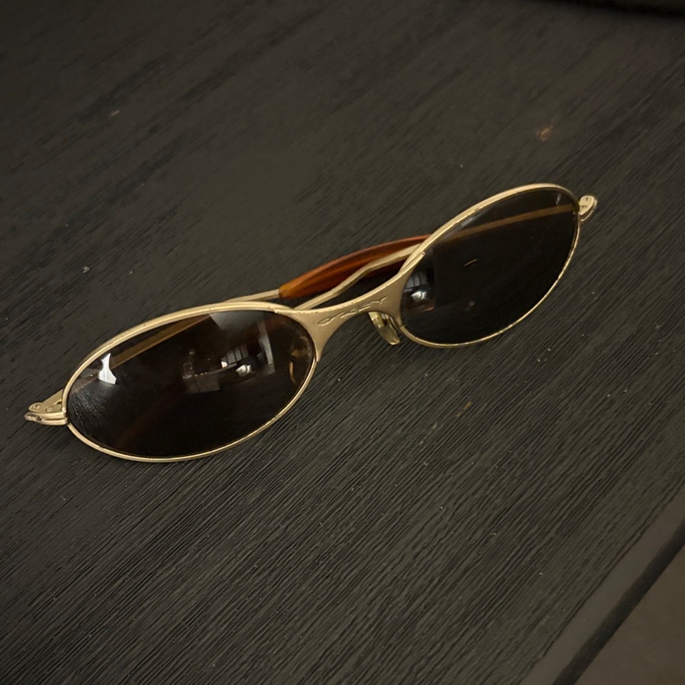 Oakley Gold Oval Men's Glasses